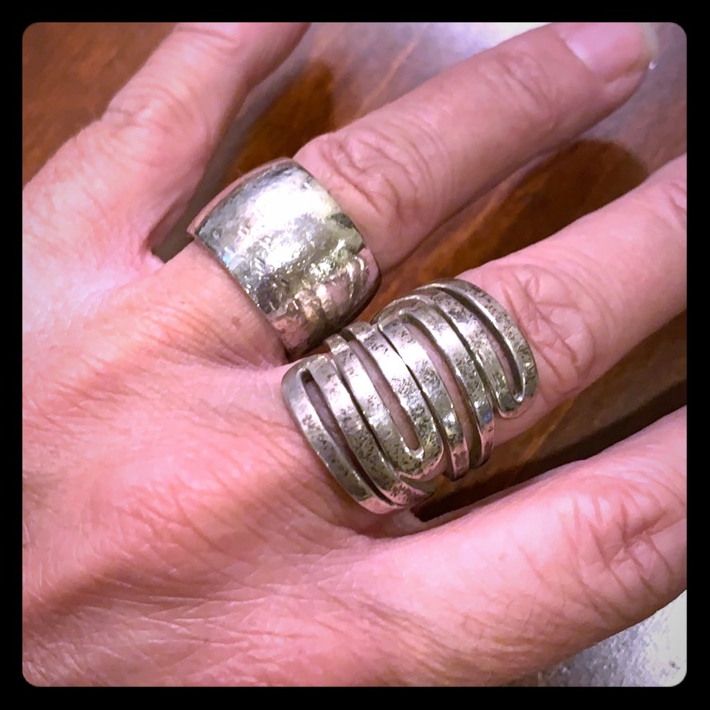 Silpada rings, 3 rings, sterling silver